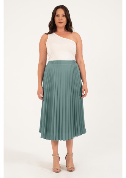 Astarlı Pilili Midi Etek modelleri