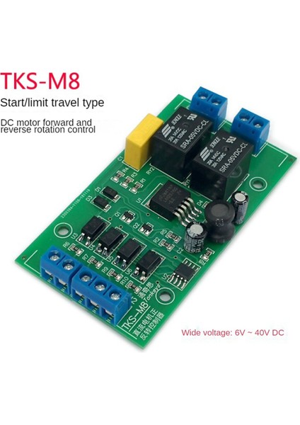Dc 6V 12V 24V Dc Motor Ileri ve Geri Kontrol 20A Limit Rölesi ile Yüksek Akım Sürücüsü Kaldırma Kontrol Panosu P0 (Yurt Dışından)