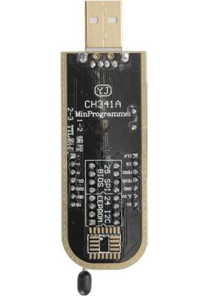 CH341A 24 25 Serisi Eeprom Flash Bıos USB Programcı Modülü + Eeprom 93CXX / 25CXX / 24CXX Için Soıc8 Sop8 Test Klipsi (Yurt Dışından)