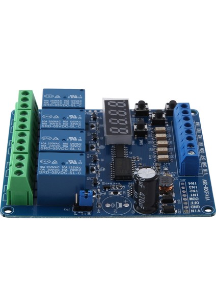 Dc 8V-36V 4 Kanallı Çok Fonksiyonlu Röle Modülü Kartı, Optocoupler Kendinden Kilitli Zamanlama Rölesi ile (Yurt Dışından) fiyatları