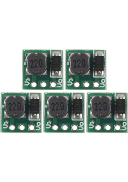 5x 0.9-5V - 5V Dc-Dc Yükseltici Gerilim Yükseltme Dönüştürücü Kartı Yeşil (Yurt Dışından)