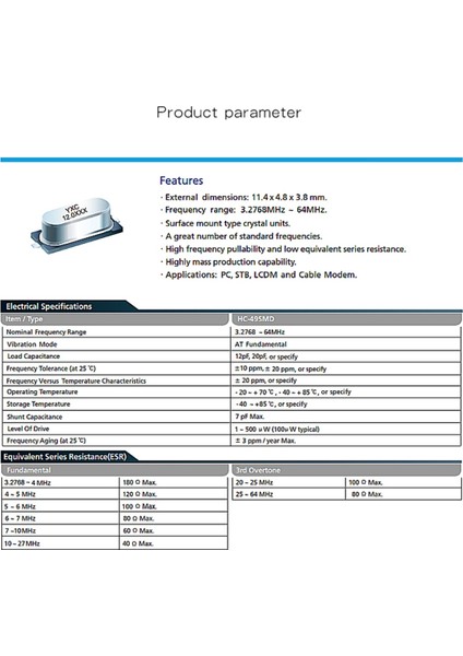 10 Adet Çip Pive KRISTAL/-49SMD 13.56MHZ 20PPM X49SM1356MSD2SC (Yurt Dışından)