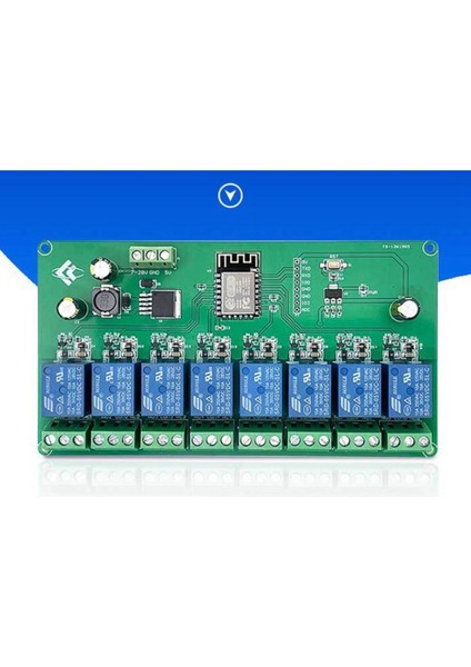 2x ESP8266 Wıfı 8 Kanal Röle Modülü ESP-12F Beslemesi 5V/7-28V (Yurt Dışından) modelleri