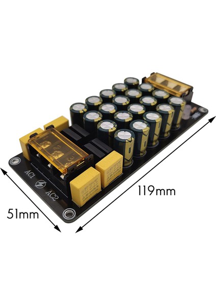 Çift Güç Doğrultucu Filtre Modülü 6A X2 Güç Amplifikatör Kartı 2X300W (Yurt Dışından)