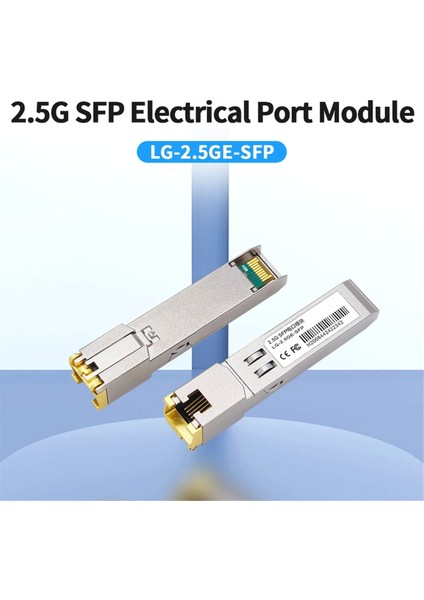 2.5g Sfp Modülü 2500M Optik Bağlantı Noktası RJ45 Alıcı-Verici Modülüne Dönüş (Yurt Dışından)