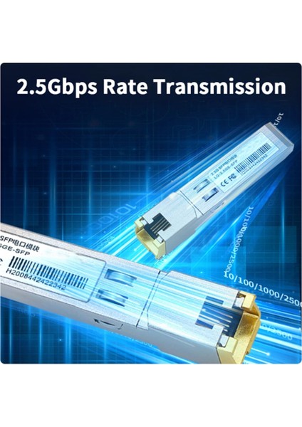2.5g Sfp Modülü 2500M Optik Bağlantı Noktası RJ45 Alıcı-Verici Modülüne Dönüş (Yurt Dışından)