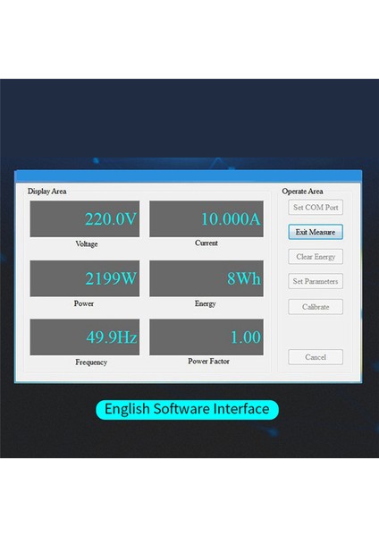 100A Pzem 004T 3.0 Kasalı Wattmetre+Açık Ct Kwh Metre (Yurt Dışından)