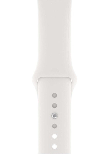 Apple Watch Seri 1/2/3/4/5/6/7/8/se/ultra 38MM 40MM 41MM Kordon Kayış Bileklik Klasik Silikon Beyaz