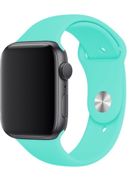 Apple Watch Seri 1/2/3/4/5/6/7/8/se/ultra 38MM 40MM 41MM Kordon Kayış Bileklik Klasik Silikon Turkuaz fiyatları