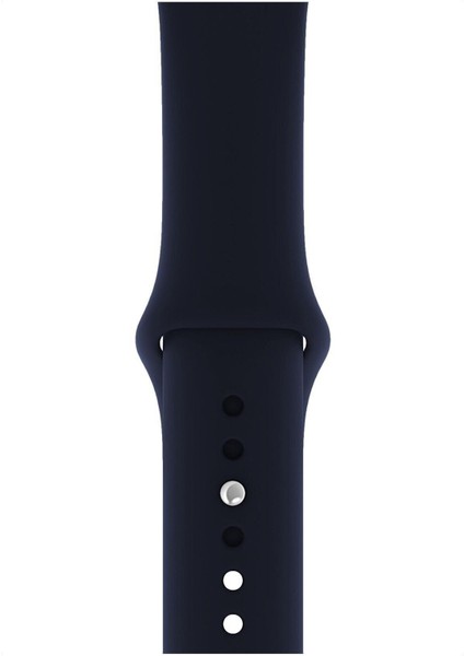 Apple Watch Seri 1/2/3/4/5/6/7/8/se/ultra 38MM 40MM 41MM Kordon Kayış Bileklik Klasik Silikon Blue Cobalt