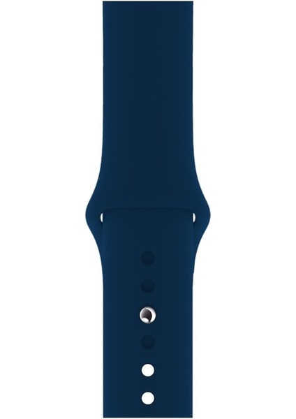 Apple Watch Seri 1/2/3/4/5/6/7/8/se/ultra 38MM 40MM 41MM Kordon Kayış Bileklik Klasik Silikon Blue Horizon