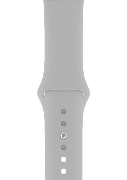 Apple Watch Seri 1/2/3/4/5/6/7/8/se/ultra 42MM 44MM 45MM 49MM Kordon Kayış Bileklik Klasik Silikon Açık Gri