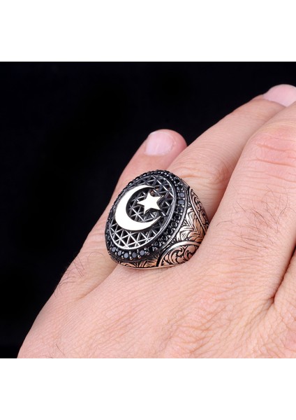 Ayyıldız Model 925 Ayar Gümüş Yüzük