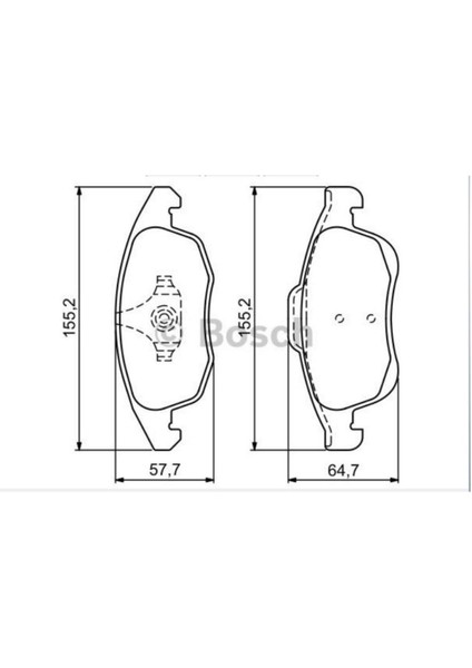 Ön Balata 5008 C4 Tepee Berlingo (0986495258)