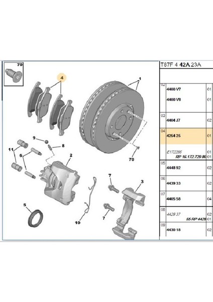 Ön Balata 5008 C4 Tepee Berlingo (0986495258) fiyatları