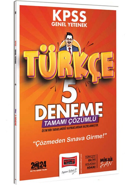 2024 KPSS Genel Yetenek Türkçe Tamamı Çözümlü 5 Deneme
