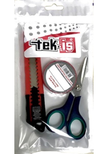 Maket Bıçağı , Izole Bant , Makas Seti 3 Parça