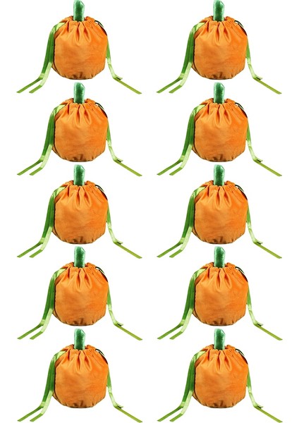 10 Adet Cadılar Bayramı Kadife Kese Çanta Dize ile 13X15CM Kabak Şekeri Hediye Çantası Trick Or Treat Cadılar Bayramı Çocuklar Festivali Hediye (Yurt Dışından)