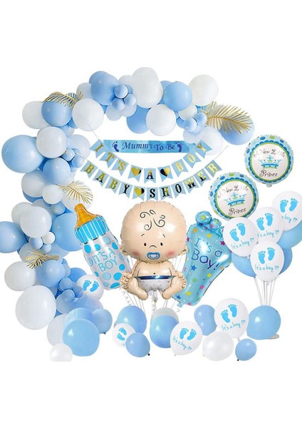 Bebek Partisi Süslemeleri Erkek Çocuk, Bebek Partisi Mavi Balon Seti, Erkek Bebek Partisi, O Bir Erkek Bebek Partisi Afişleri (Yurt Dışından)