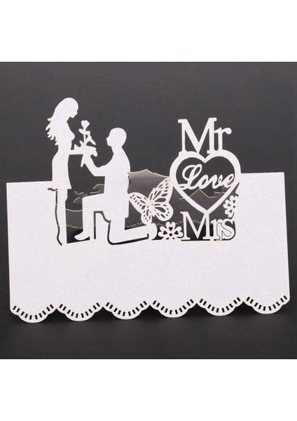 50 Adet Beyaz Lazer Kesim Düğün Parti Masa Yer Kartı Isim Kartları Favor Dekor Yeni (Yurt Dışından) indirimleri