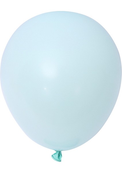 Mavi Lateks Macaron Balon 10 Inç Lateks Balon Düğün Odası Düzeni Balon (Yurt Dışından)