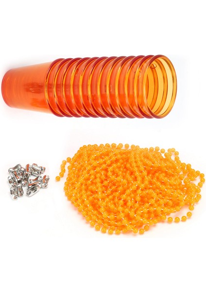 Bekarlığa Veda Balo Parti Malzemeleri 12 Adet Plastik Şeffaf Boncuk Zincir Fincan Parti Boncuk Kolye Şarap Bardağı Turuncu (Yurt Dışından) fiyatları