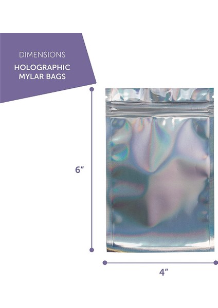 Açılıp Kapanabilir Koku Geçirmez Çanta Folyo Kese Çanta Düz Depolama Holografik Çanta Mylar Çanta Parti Lehine Gıda Depolama Için (Yurt Dışından) modelleri