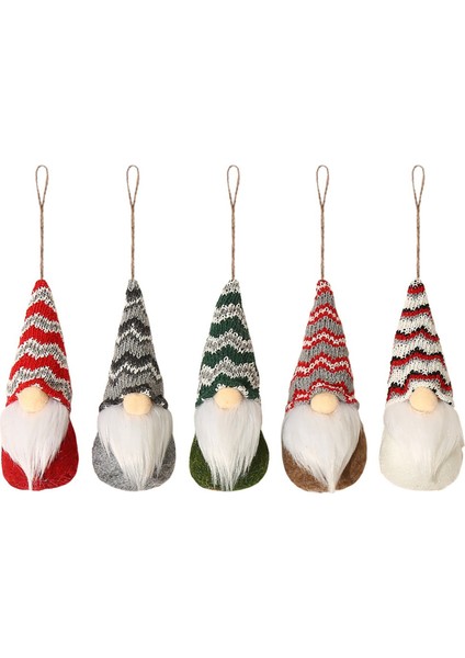 Noel Mini Yüzü Olmayan Yaşlı Adam Bebek Noel Ağacı Peluş Gnome Asılı Kolye Dekorasyon Ev Partisi Süsleri Için A (Yurt Dışından)