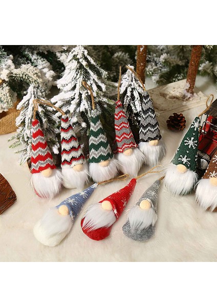 Noel Mini Yüzü Olmayan Yaşlı Adam Bebek Noel Ağacı Peluş Gnome Asılı Kolye Dekorasyon Ev Partisi Süsleri Için A (Yurt Dışından) fırsatları