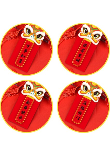 Adet Çin Kırmızı Zarf, Kaplan Yılı Hong Bao Şanslı Para Paketleri 2022 Bahar Şenliği Malzemeleri Için, C (Yurt Dışından) modelleri
