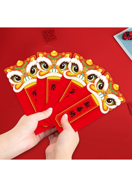 Adet Çin Kırmızı Zarf, Kaplan Yılı Hong Bao Şanslı Para Paketleri 2022 Bahar Şenliği Malzemeleri Için, C (Yurt Dışından) indirimleri