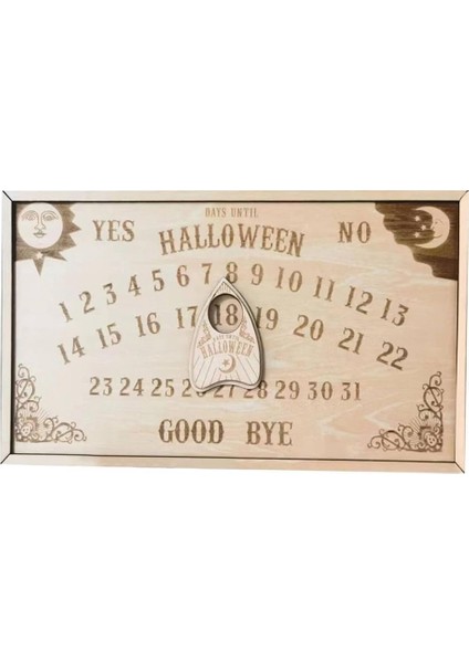 Manyetik Ahşap Uzay Gemisi Bloklu Geri Sayım Cadılar Bayramı Takvimi, Hareketli Ahşap Cadılar Bayramı Takvimi (Yurt Dışından)