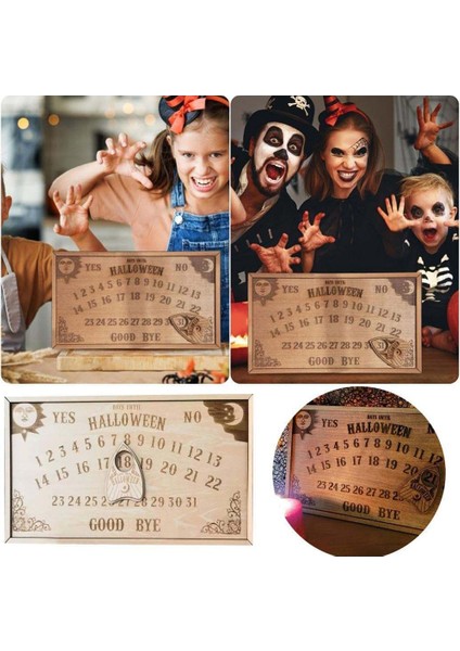 Manyetik Ahşap Uzay Gemisi Bloklu Geri Sayım Cadılar Bayramı Takvimi, Hareketli Ahşap Cadılar Bayramı Takvimi (Yurt Dışından) modelleri