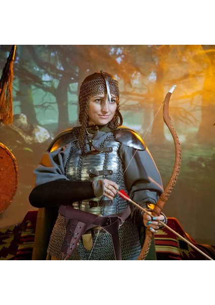 Ortaçağ Deri Kılıç Kurbağa Kılıf Kemer Rönesans Viking Korsan Şövalye Hançer Kurbağa Kılıf Kemer Cosplay, Kahverengi (Yurt Dışından) modelleri