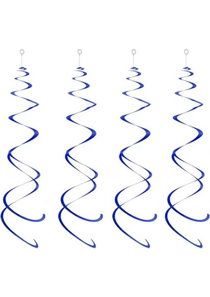 Asılı Girdap Süslemeleri Parti Tavan Süslemeleri Parti Dekorasyon Doğum Günü Dekorasyon Pvc Spiral Kolye (Mavi) (Yurt Dışından)