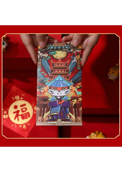 Ay Yeni Yılı 2022 Kaplan Hong Bao Yılı Için 6 Paket Çin Kırmızı Zarf, Bahar Şenliği Için Şanslı Para Paketleri (Yurt Dışından) fırsatları