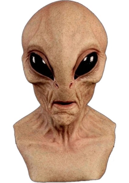 Cadılar Bayramı Ürpertici Lateks Ufo Büyük Gözler Alien Tam Kafa Parti Maskesi Yetişkinler Için Masquerade Kostüm Partisi Cosplay Uzaylı Maskesi (Yurt Dışından)