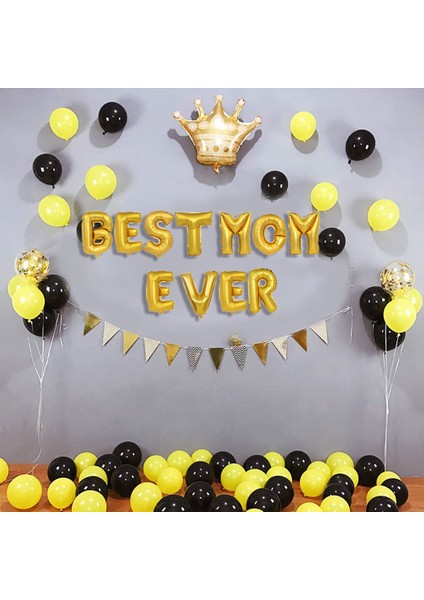 11 Adet/takım Anneler Günü Partisi Dekorasyon Altın 16 Inç Mektup Balonlar En Iyi Anne Hiç Folyo Balonlar Parti Malzemeleri Balonlar (Yurt Dışından) modelleri