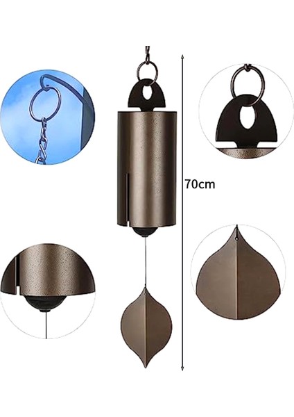 Derin Rezonans Serenity Bell Rüzgar Çanları, Metal Rüzgar Çanları Dış Mekan Derin Ton, Benzersiz Düşük Tonlu Rüzgar Çanları (Yurt Dışından) fırsatları
