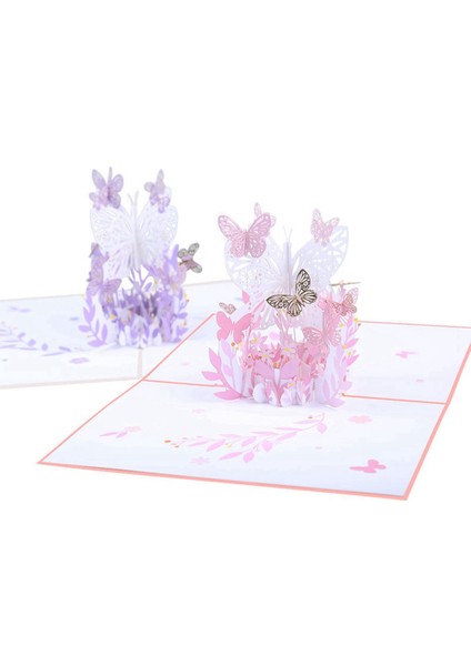 Kelebek Tasarımlı Açılır Kart, El Yapımı 3D Kelebek Kartları, Doğum Günü, Anneler Günü, Yıldönümü (Yurt Dışından) fırsatları