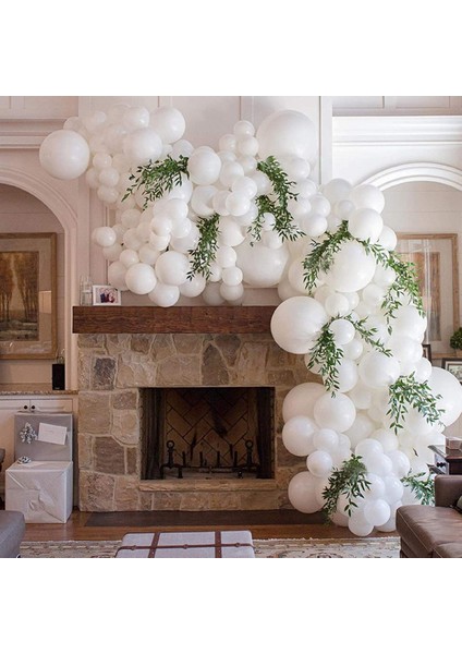Beyaz Balon Garland Kemer Seti, 110 Adet Karışık Boyutlar Aracı ile Beyaz Balonlar, Parti Süslemeleri Düğün Için Beyaz Balon (Yurt Dışından) modelleri