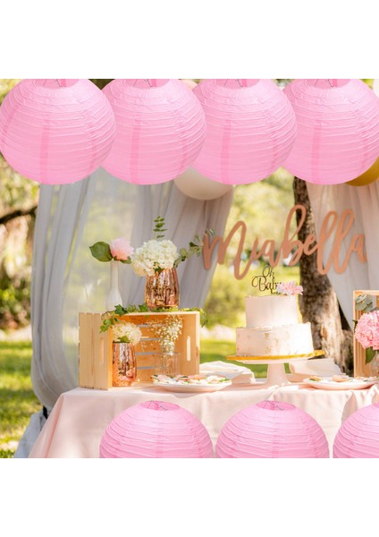 Parti Düğün Için 1 x Çin Japon Kağıt Fener Abajur, 40CM(16") Pembe (Yurt Dışından)