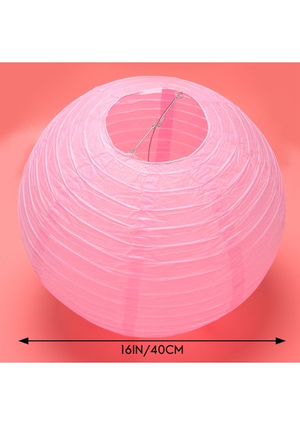 Parti Düğün Için 1 x Çin Japon Kağıt Fener Abajur, 40CM(16") Pembe (Yurt Dışından)
