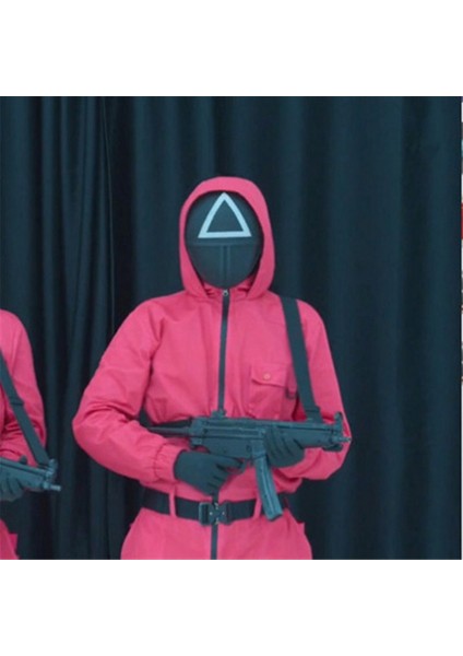 Kalamar Oyunu Kostüm Maskesi Cosplay Kask Maskeleri Cadılar Bayramı Partisi Kostüm Süslemeleri Kalamar Oyunu Yuvarlak (Yurt Dışından)
