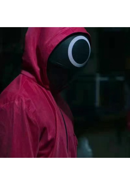 Kalamar Oyunu Kostüm Maskesi Cosplay Kask Maskeleri Cadılar Bayramı Partisi Kostüm Süslemeleri Kalamar Oyunu Yuvarlak (Yurt Dışından)