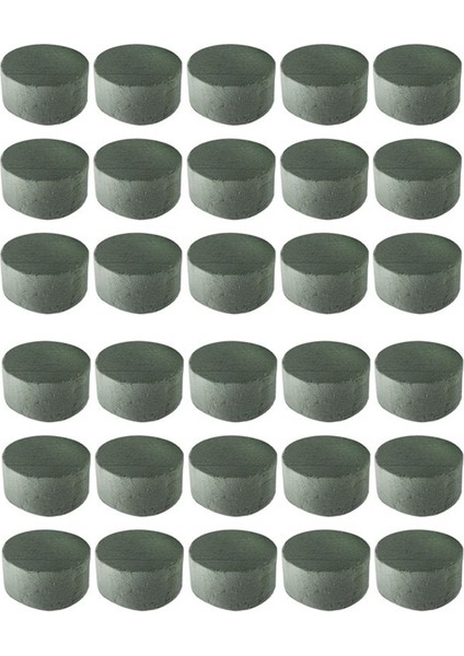 Çiçekli Köpük, 30 Pcs Yuvarlak Kuru Çiçek Köpük Bloklar, Yapay Çiçekler Için Yeşil Bloklar, Çiçek Için Harika (Yurt Dışından)