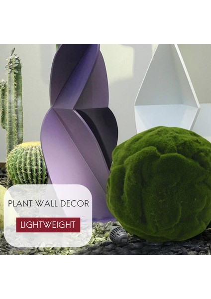 Yeşil Yapay Yosun Topları Dekoratif Yosun Taşları Yeşillik Bitki Topu Dekorasyon Düğün Parti Dekorasyon Için 20 cm (Yurt Dışından) modelleri