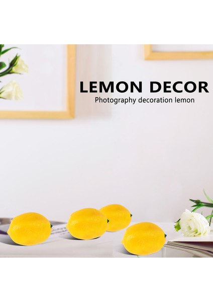 20 Adet Yapay Limon Sahte Limon Sahte Limon Meyveleri Sarı 3 Inç Uzun x 2 Inç Geniş (Yurt Dışından)