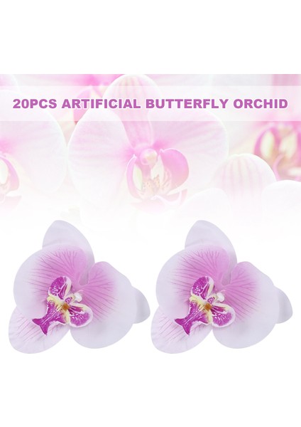 Lot 20 Adet 9 cm Kelebek Orkide Çiçek Yapay Çiçek Kafa Dekor Düğün Tokası Aksesuarı (Yurt Dışından) fırsatları