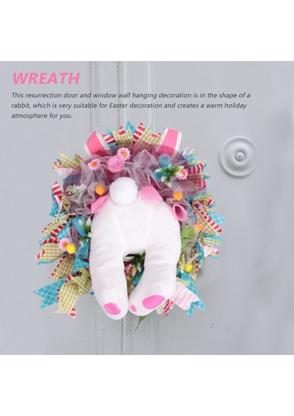 Paskalya Tavşanı Kapı Dekoru, Paskalya Tavşanı Popo Çelengi Ön Kapı Süslemeleri Bahar Açık Kapalı Asılı Çelenk (Yurt Dışından) modelleri